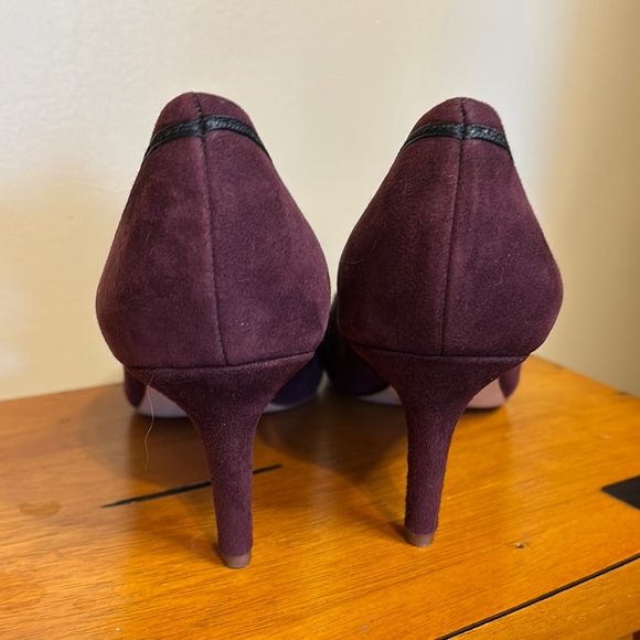 Enzo Angiolini Purple and Black Heels - Picture 4 of 8